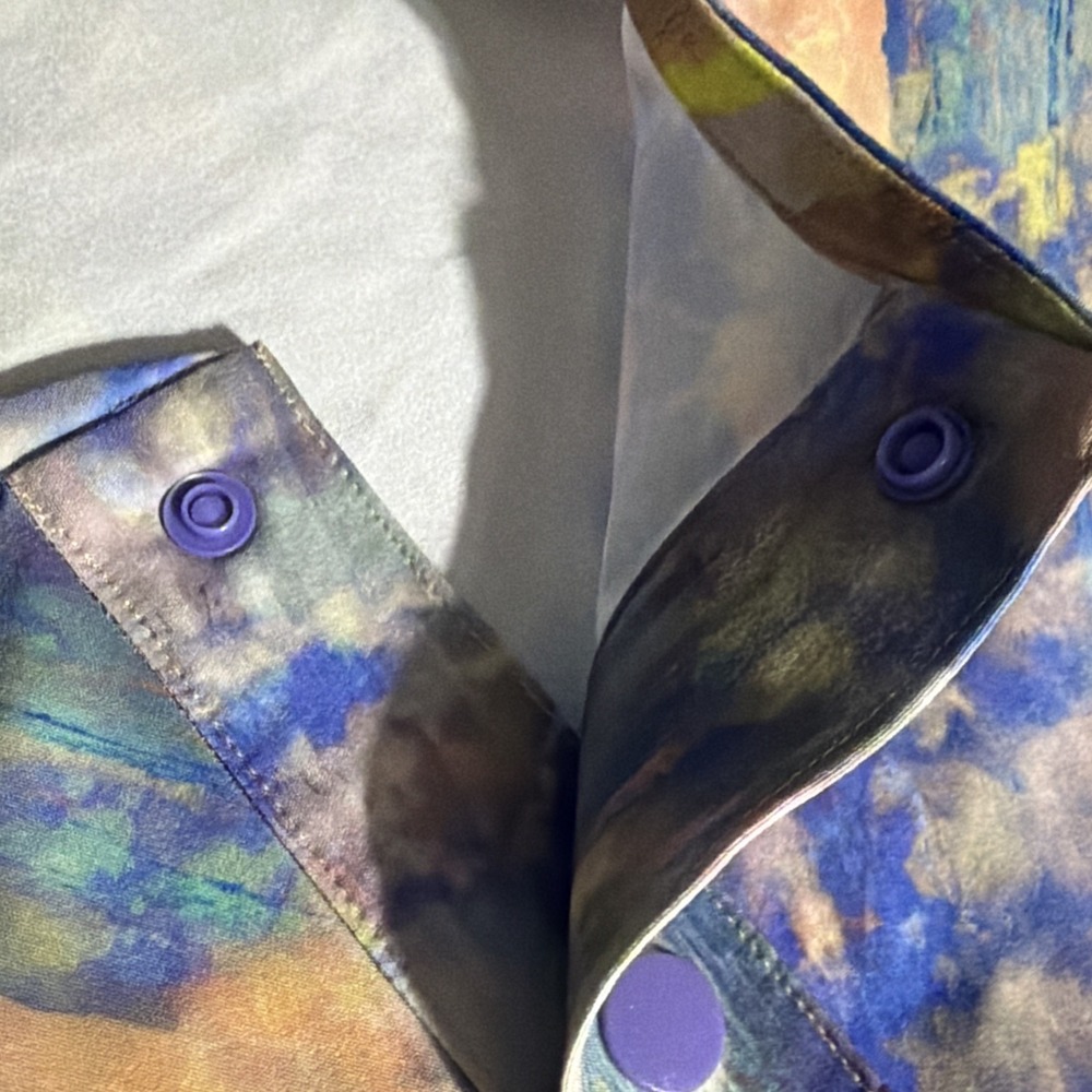 Lululemon Water Repellent Hiking Short Sleeve Colorful Shirt Men's XL Tie Dye - Picture 5 of 8